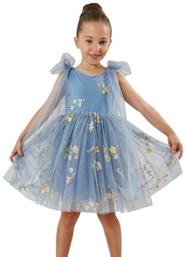 2Bunnies Girl Enchanted Floral Lace A-Line Garden Party Dress