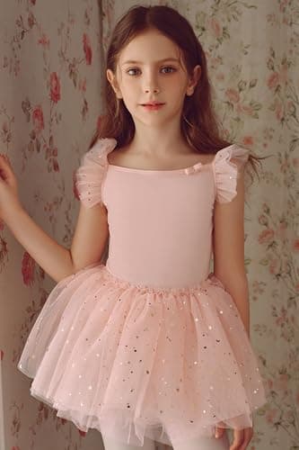 TUTULAND Ballet Leotards for Girls - Toddler Dance Combo