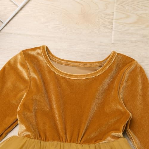 Toddler Velvet Dress for Christmas Party and Wedding