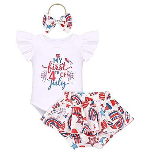 FYMNSI Baby Girls' First Birthday Sunflower Romper & Tutu shorts + Headband for Cake Smash Photo Props