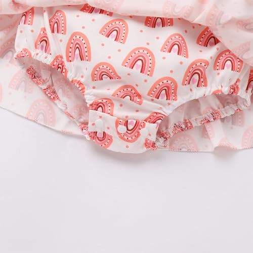 Newborn Infant Baby Girl Romper Dress with Headband Set