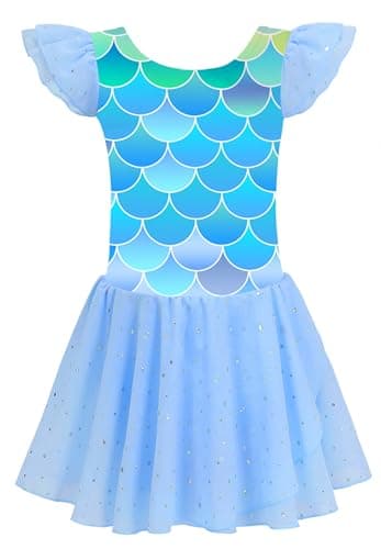 MdnMd Ballet Leotard with Skirt for Toddler Girls