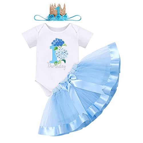ODASDO Baby Girl's First Birthday 3-Piece Outfit