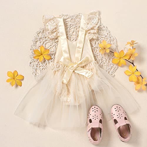 ODASDO Baby Girl's First Birthday Cake Smash Outfit with Tutu Dress & Headband