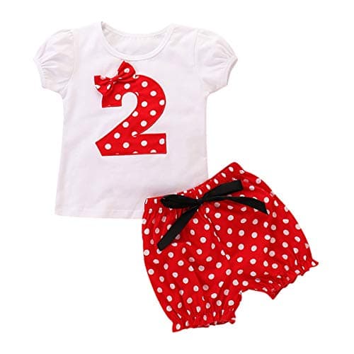 ODASDO Baby Girl Toddler Kids Birthday Party Outfit