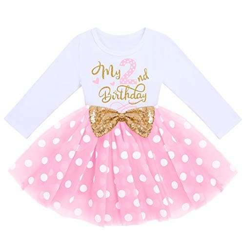 ODASDO Baby Girls Toddler Kids Birthday Party Dresses