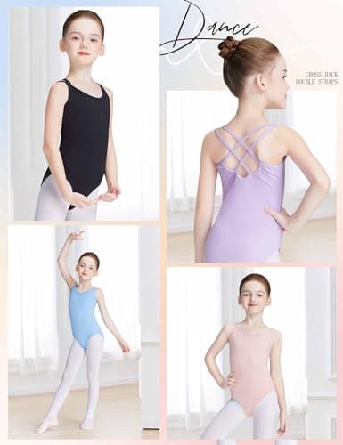 Daydance Toddler Girls' Double Breasted Camisole Leotards for Ballet