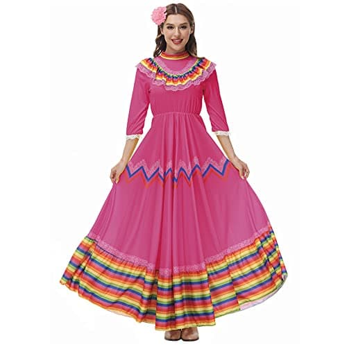 STIOEDYUAN Women's Traditional Senorita Halloween Costume Flower Headwear