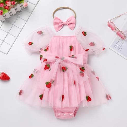 Baby Girl 1st Birthday Party Dress Outfit