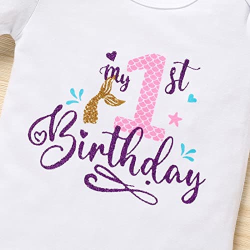 Onederland GRNSHTS Baby Girl First Birthday Romper & Tutu Skirt Outfit