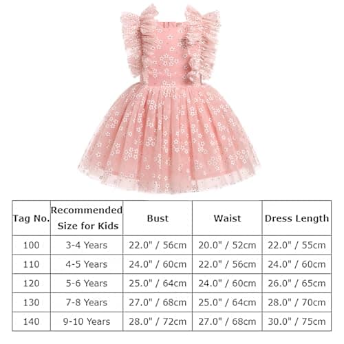 Kids Girls Tutu Dress for Birthday, Party, Pageant and Formal Occasions