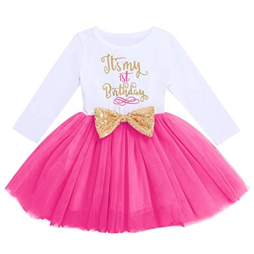 ODASDO Baby Girls Toddler Kids Birthday Party Dresses