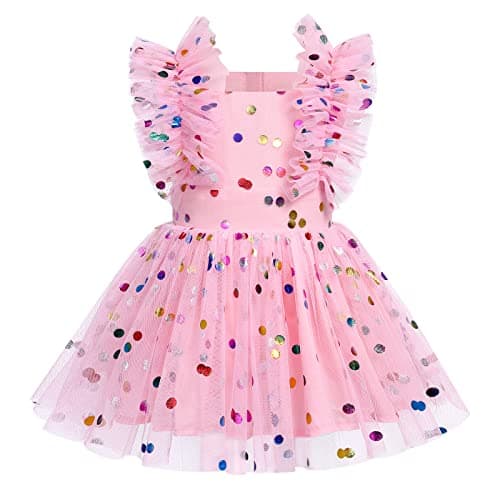 Newborn Infant Baby Girl Birthday Party Dress Romper