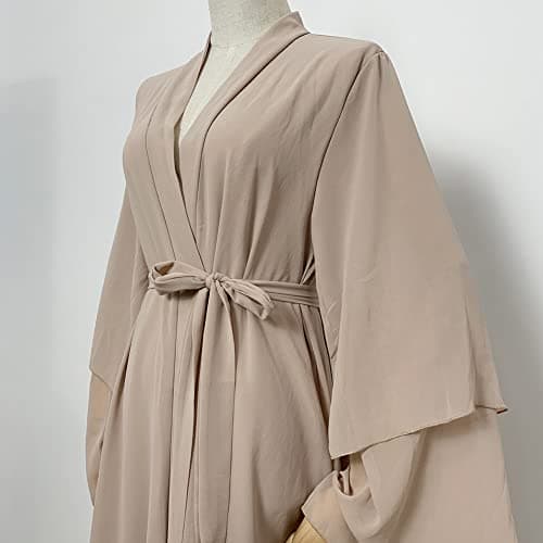 OBEEII Women Muslim Chiffon Maxi Dress