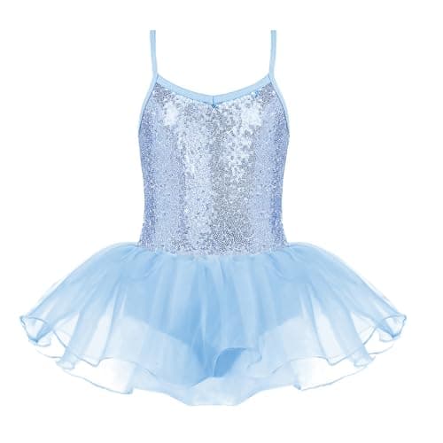 Zaclotre Sparkly Ballet Tutu Dress for Little Girls