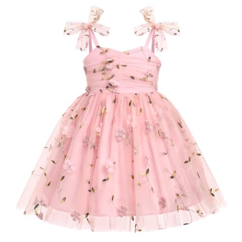 IBTOM CASTLE Toddler Flower Backless Tutu Dress for Girls Party & Cake Smash Birthday
