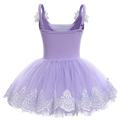 Girls' Sequin-Embroidered Ballet Leotard and Tutu Set
