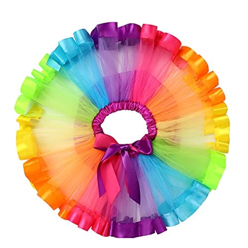 IDOPIP Rainbow Tutu Watermelon Romper for Baby Girls' 1st Birthday