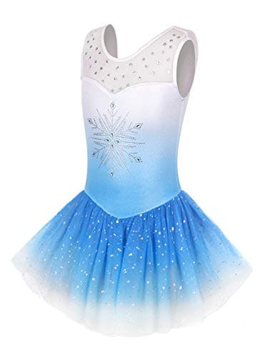 Sparkly Snowflake Tutu Leotard for Toddlers Dance and Gymnastics
