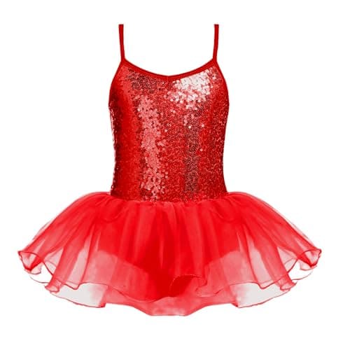 Zaclotre Sparkly Ballet Tutu Dress for Little Girls