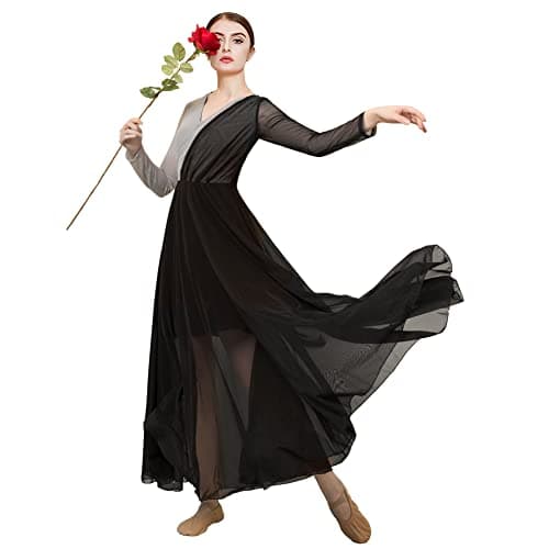 ROYAL SMEELA Women's Modern Long Sleeve Dance Dress - Lyrical Costume