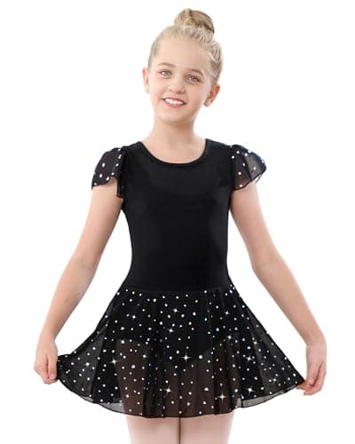 Pink Ruffle Sleeve Ballet Outfit for Toddler Girls