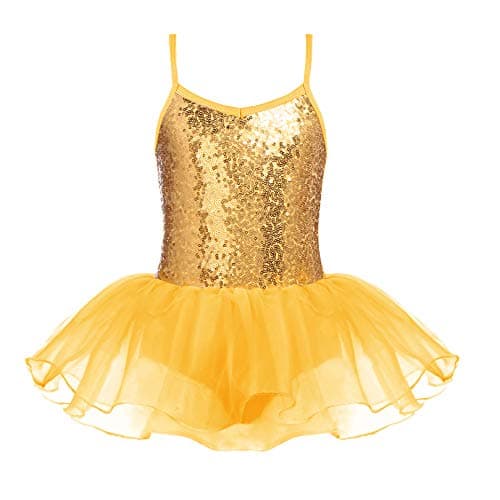 Zaclotre Sparkly Ballet Tutu Dress for Little Girls