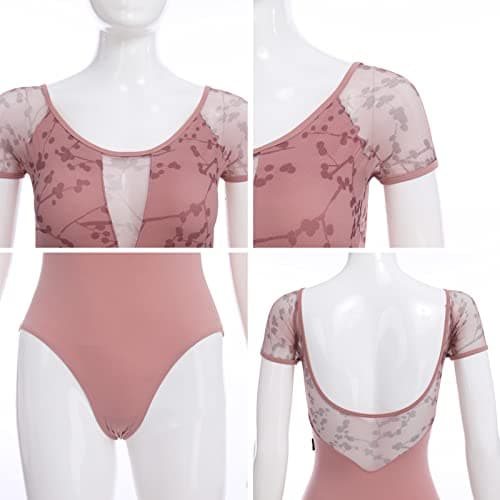 ODASDO Two Piece Ballet Dance Outfit for Women