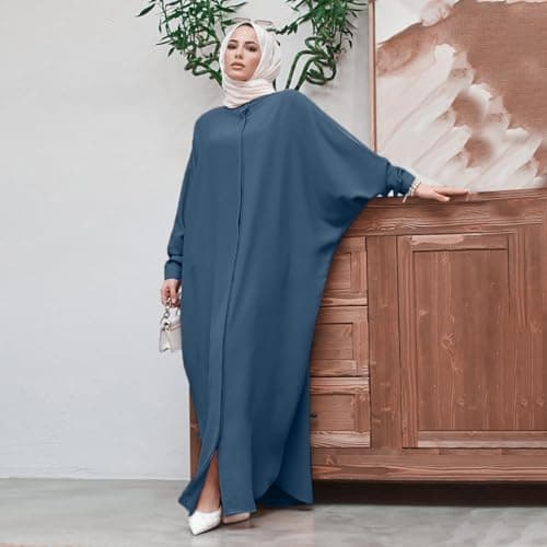 FYMNSI Modest Maxi Abaya Robe for Women Islamic Dress
