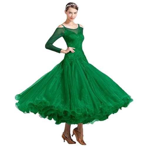 ORIDOOR Luxurious Lace Ballroom Dance Competition Dress