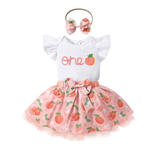 YOUNGER TREE Baby Girl 1st Birthday Tutu Outfits & Skirt with Headband