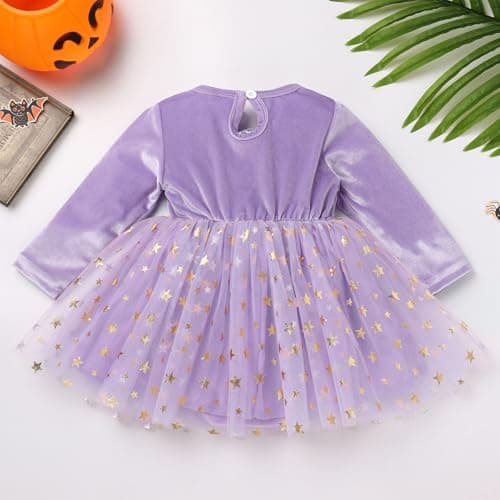 ODASDO Toddler Girls Halloween Witch Costume Set