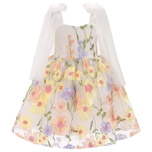 IBTOM CASTLE Backless Flower Girl Tulle Maxi Wedding Gown