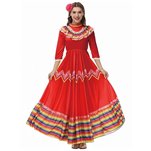 STIOEDYUAN Women's Traditional Senorita Halloween Costume Flower Headwear
