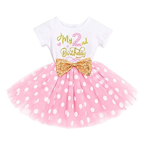 IBTOM CASTLE Polka Dots Sequin Tutu Dress for Baby Girls BirthdayCake Smash Photo Shoot