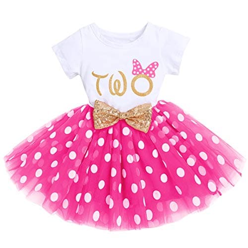 IBTOM CASTLE Polka Dots Sequin Tutu Dress for Baby Girls BirthdayCake Smash Photo Shoot