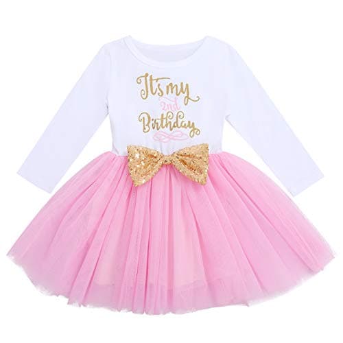 ODASDO Baby Girls Toddler Kids Birthday Party Dresses