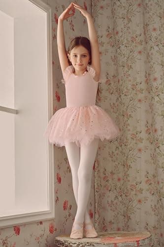 TUTULAND Ballet Leotards for Girls - Toddler Dance Combo