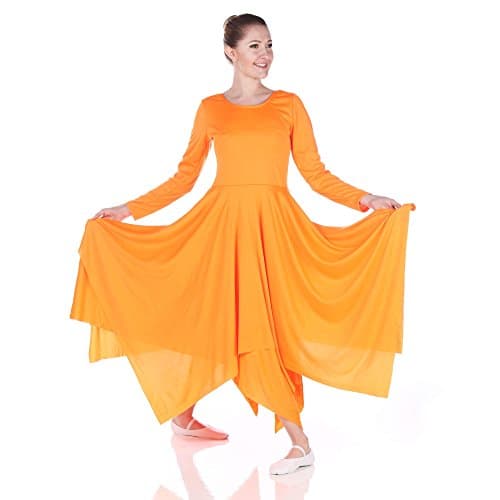 Danzcue Women's Long Sleeve Dance Dress for Spirit Celebration