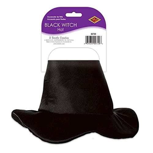 Soft Fabric Halloween Witch Hat Costume Accessory