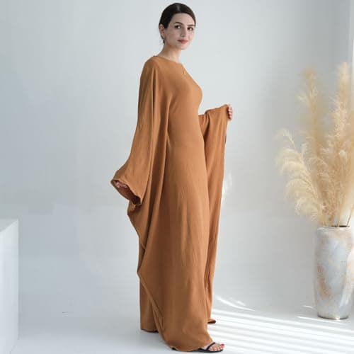 Lenmipot Women's Modern Muslim Abaya Dressdzić