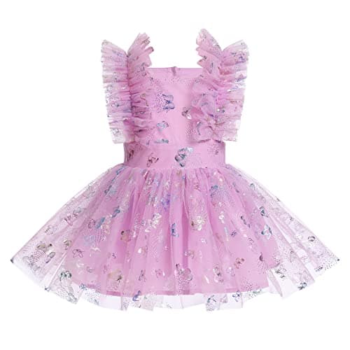 Newborn Infant Baby Girl Birthday Party Dress Romper