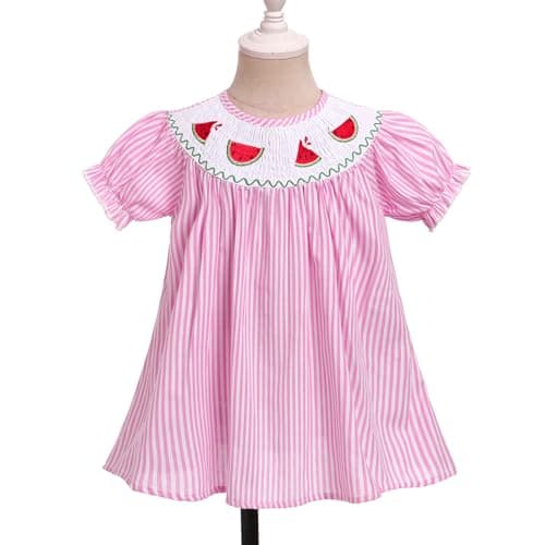 Toddler Girls' Smocked Embroidered A-line Dress