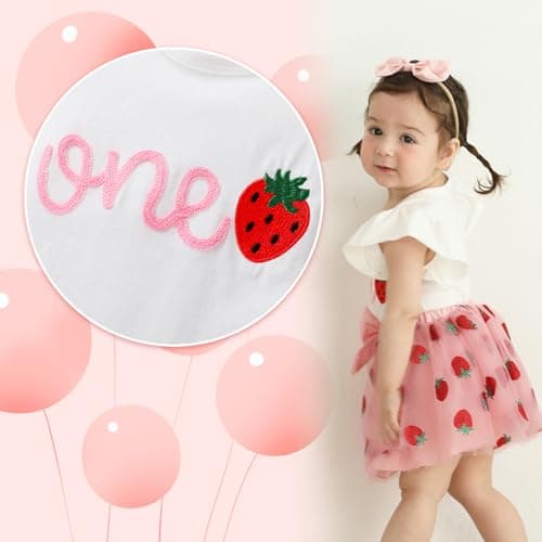 YOUNGER TREE Baby Girl 1st Birthday Tutu Outfits & Skirt with Headband