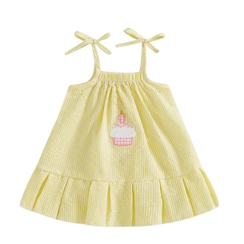 GOOCHEER Baby Girl's First Birthday Cake Smash Dress