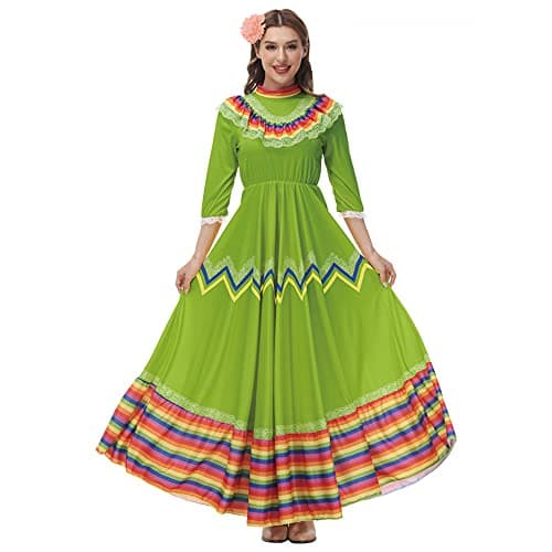 STIOEDYUAN Women's Traditional Senorita Halloween Costume Flower Headwear