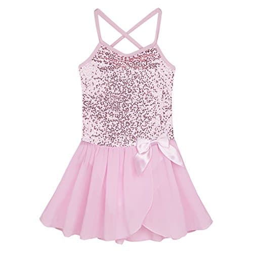 Girls Sequined Ballet Tutu Dress Leotard for Ballerinas