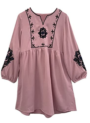 Bohemian Embroidered Dress for Women