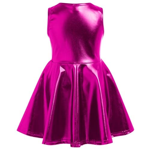 Sakter Metallic Toddler Girls Birthday Party Dress with Headband & Armbands
