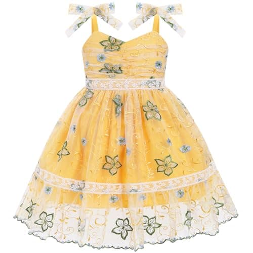 IBTOM CASTLE Toddler Flower Backless Tutu Dress for Girls Party & Cake Smash Birthday